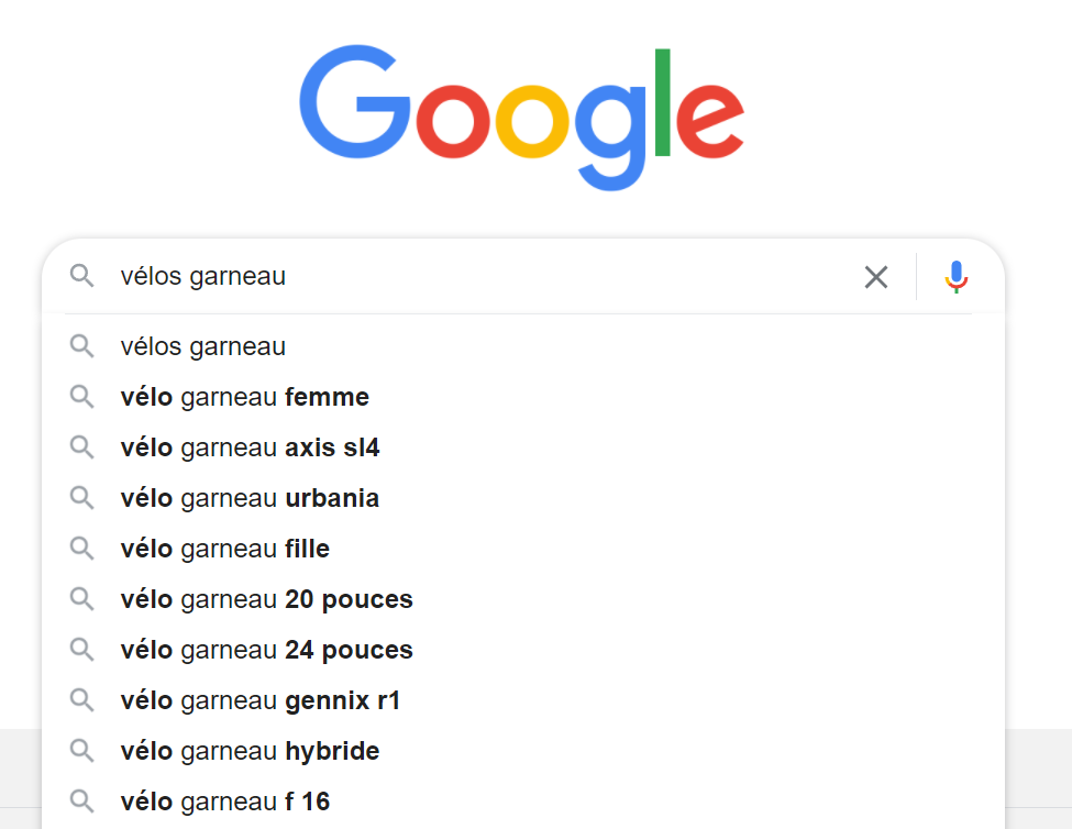 Exemple de recherches associées à la marque