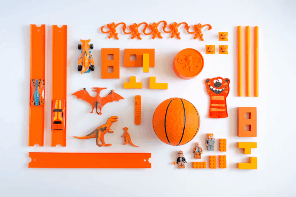Flatlay Jouets Orange