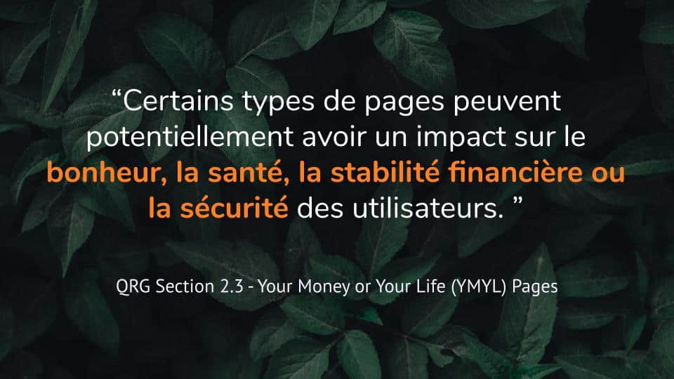 Ymyl E A T Google Consignes