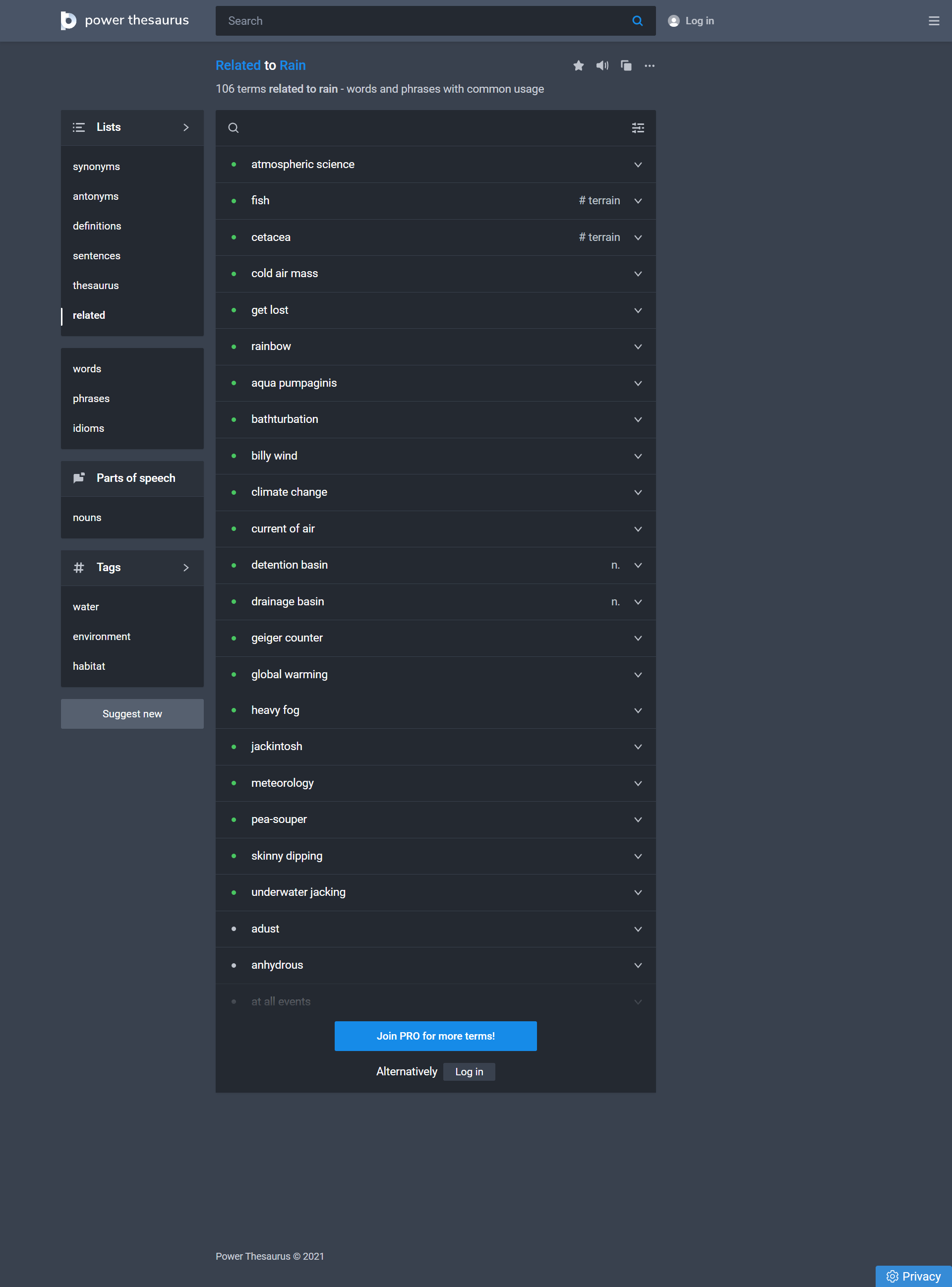 semantic field tool