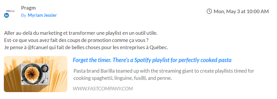 Playlist Barilla