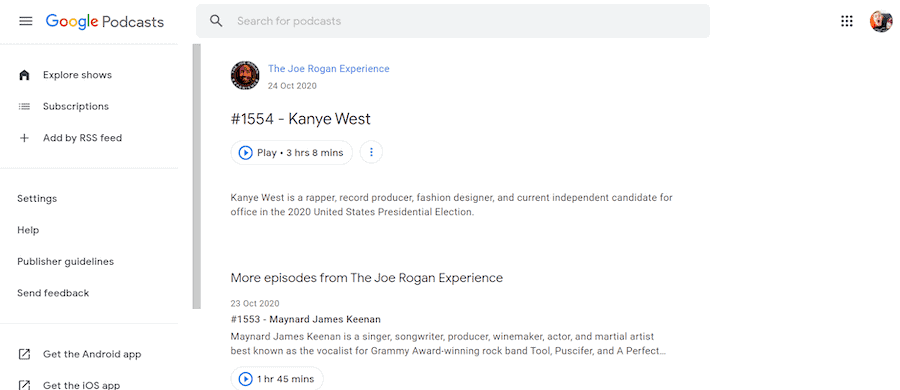 Podcast Joe Rogan Experience