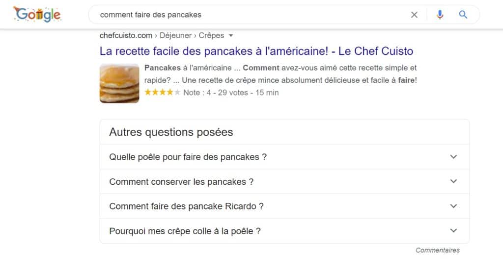 Autres Questions Google