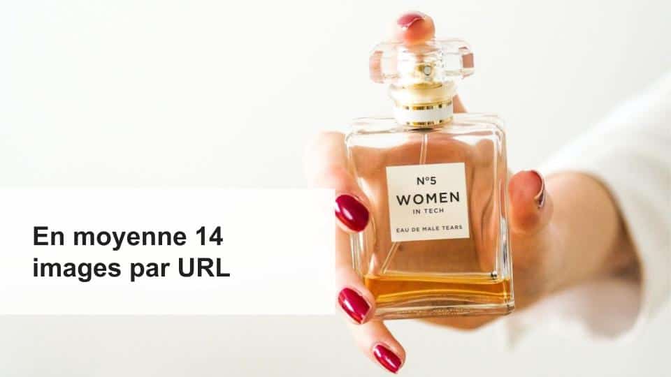 En moyenne 14 images par URL